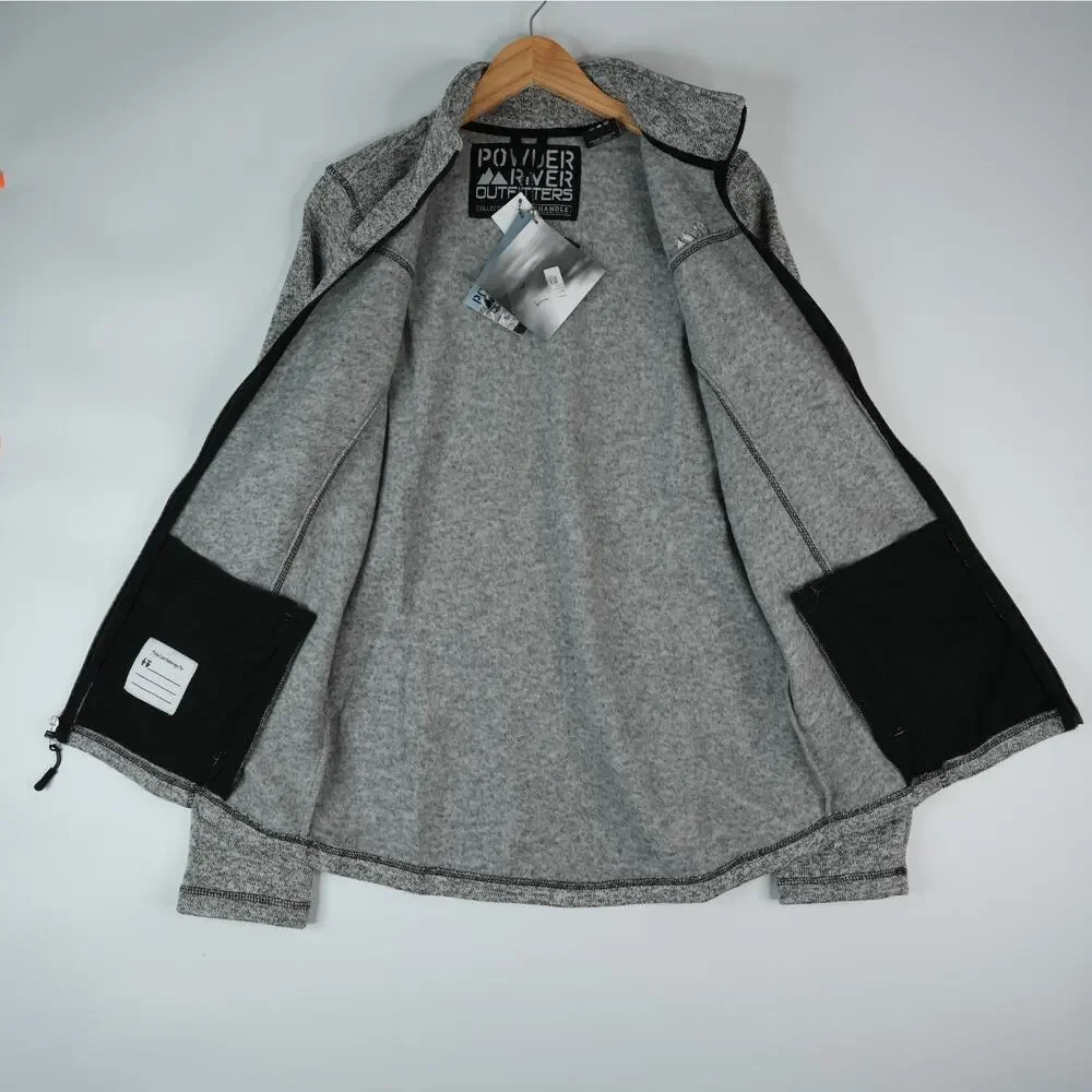Powder River Outfitters Jacket Kids‎ XXL Knit Melange Gray Pullover DK92C01485